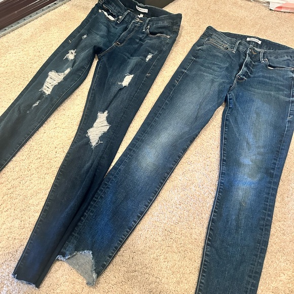 4 pairs of Good American Jeans! 2 good waist and 2 good legs style! Sz 4/27 - Picture 2 of 7